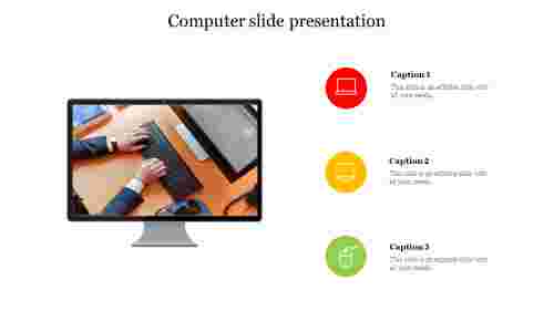 define computer slide presentation